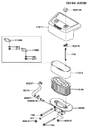 Page A Diagram and Parts List for BS05 Kawasaki Engine