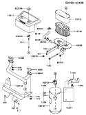 Page A Diagram and Parts List for AS06 Kawasaki Engine