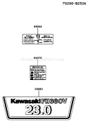 Page H Diagram and Parts List for AS37 Kawasaki Engine