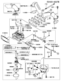 Page B Diagram and Parts List for ES21 Kawasaki Engine