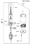Page K Diagram and Parts List for ES24 Kawasaki Engine