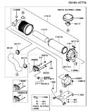 Page A Diagram and Parts List for BS08 Kawasaki Engine