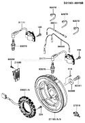 Page F Diagram and Parts List for BS08 Kawasaki Engine