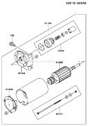 Page L Diagram and Parts List for DS05 Kawasaki Engine
