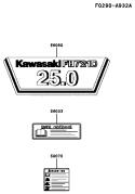 Page H Diagram and Parts List for AS06 Kawasaki Engine