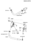 Page G Diagram and Parts List for AW04 Kawasaki Engine