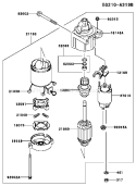 Page J Diagram and Parts List for  Kawasaki Engine