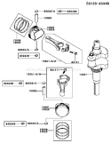 Page J Diagram and Parts List for GS21 Kawasaki Engine