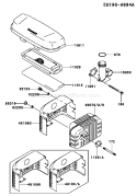 Page A Diagram and Parts List for BS19 Kawasaki Engine