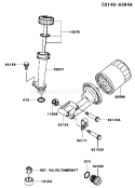 Page J Diagram and Parts List for  Kawasaki Engine