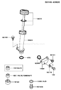 Page J Diagram and Parts List for  Kawasaki Engine