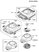 Page E Diagram and Parts List for  Kawasaki Engine