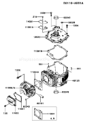 Page F Diagram and Parts List for  Kawasaki Engine