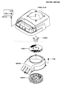 Page E Diagram and Parts List for CS10 Kawasaki Engine