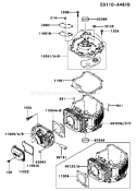 Page F Diagram and Parts List for CS10 Kawasaki Engine