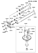 Page M Diagram and Parts List for  Kawasaki Engine