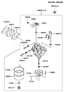 Page B Diagram and Parts List for  Kawasaki Engine