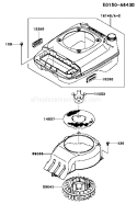 Page D Diagram and Parts List for DS14 Kawasaki Engine