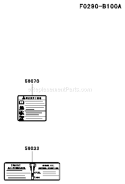 Page H Diagram and Parts List for DS14 Kawasaki Engine
