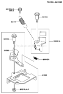 Page B Diagram and Parts List for ES13 Kawasaki Engine