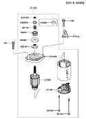 Page J Diagram and Parts List for AS00 Kawasaki Engine