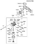 Page B Diagram and Parts List for AS00 Kawasaki Engine