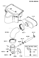 Part Location Diagram of 11011-0820 Kawasaki Case-air Filter