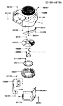 Page D Diagram and Parts List for AS04 Kawasaki
