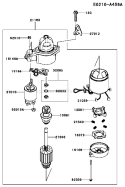 Page J Diagram and Parts List for AS00 Kawasaki
