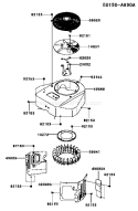 Page D Diagram and Parts List for AS00 Kawasaki