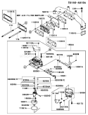 Page B Diagram and Parts List for BS05 Kawasaki