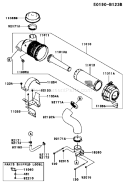 Page A Diagram and Parts List for AS09 Kawasaki Engine