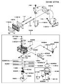 Page B Diagram and Parts List for AS00 Kawasaki Engine