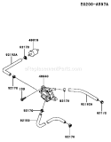 Page G Diagram and Parts List for AS00 Kawasaki Engine