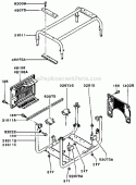 Part Location Diagram of 14025-2148-9H Kawasaki Cover