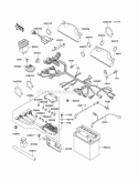 Chassis Electrical Equipment Diagram and Parts List for  Kawasaki 