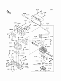 Carburetor Diagram and Parts List for  Kawasaki 