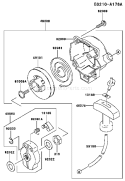 Page P Diagram and Parts List for HA026F Kawasaki Trimmer