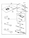 Owner'S Tools Diagram and Parts List for 1986 Kawasaki 