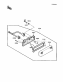 Taillight, S Diagram and Parts List for 1986 Kawasaki 