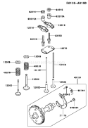 Page N Diagram and Parts List for HD080A Kawasaki Water Pump