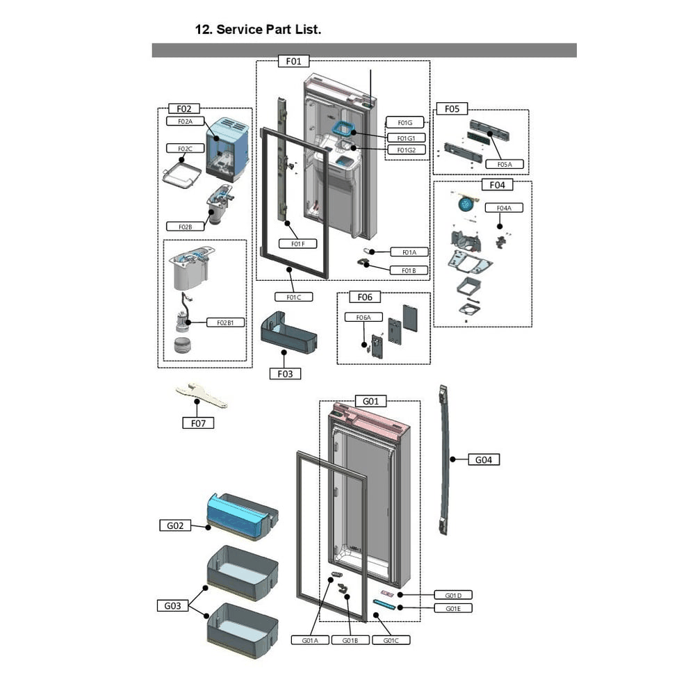 Pldm 2 Diagram and Parts List for 11172795120  Kenmore Refrigerator
