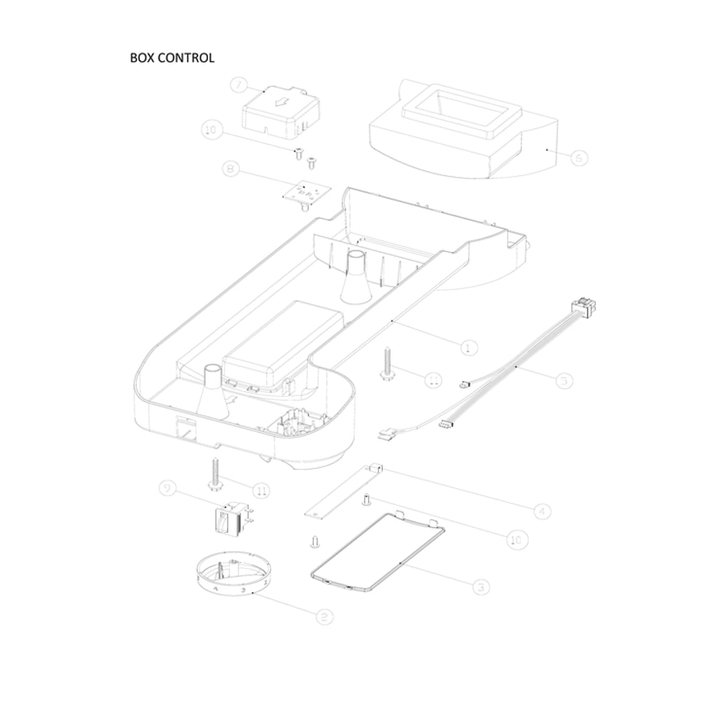Control Box Parts Diagram and Parts List for 11170715911  Kenmore Refrigerator