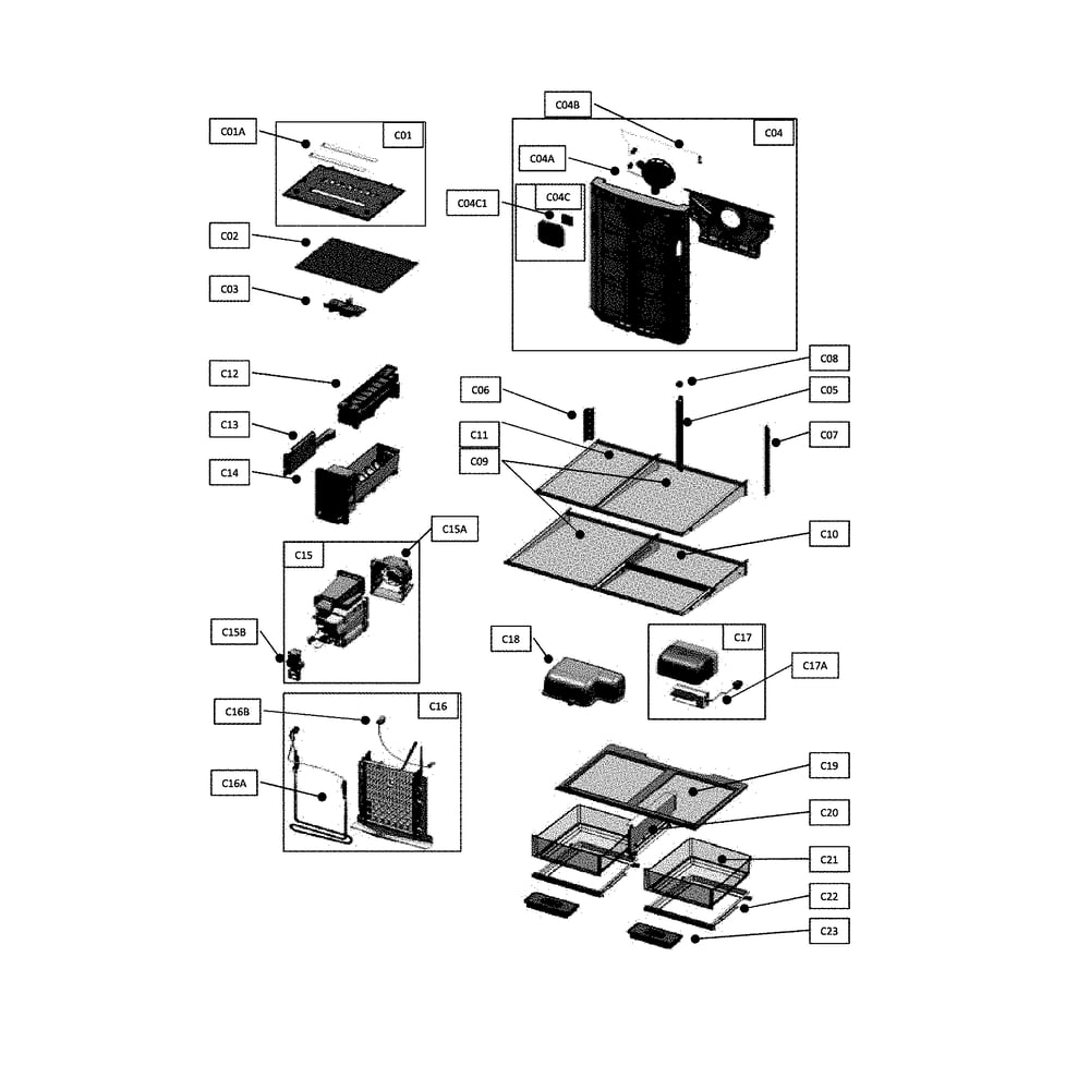 R-Room Diagram and Parts List for 11172692911  Kenmore Refrigerator