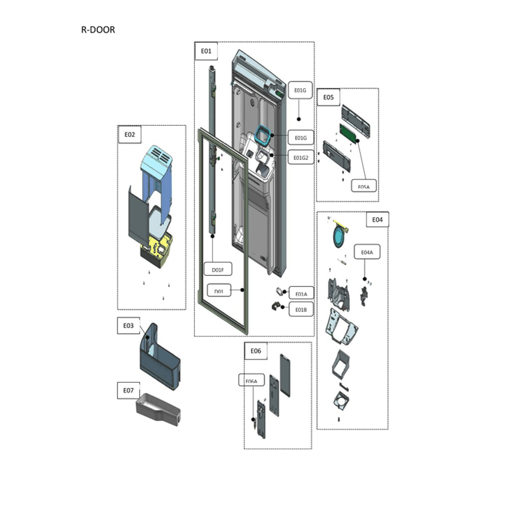 Refrigerator Door Diagram and Parts List for 11173315120  Kenmore Refrigerator