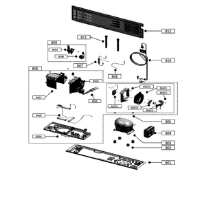 Machine Room Diagram and Parts List for 11172692911  Kenmore Refrigerator
