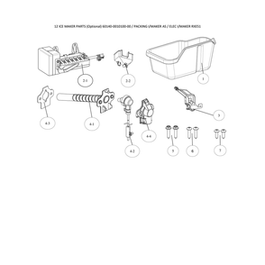 Icemaker Parts Diagram and Parts List for 11161211615  Kenmore Refrigerator