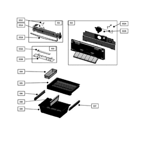 F-Room Diagram and Parts List for 11172692911  Kenmore Refrigerator