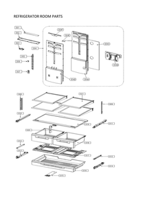 Refrigerator Room Parts Diagram and Parts List for 11173022020  Kenmore Refrigerator