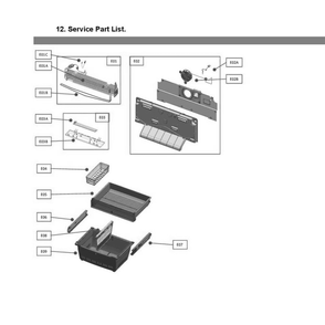 Pldm 5 Diagram and Parts List for 11172795120  Kenmore Refrigerator